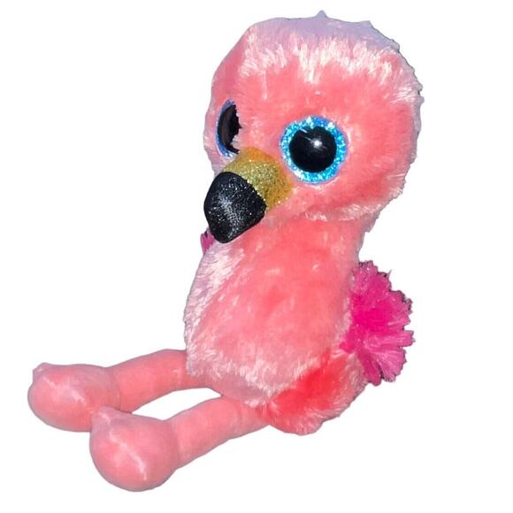 Ty Beanie Boos Plush Flamingo Gilda Bird Stuffed Animal Nursery Shower Decor 10" - Picture 2 of 11